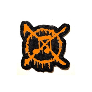 Naszywka ANTI-MUSIC [orange] 