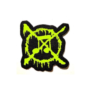 Naszywka ANTI-MUSIC [neon yellow] 