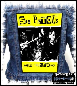SEX PISTOLS - Never Trust A Hippy -- Backpatch