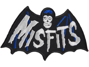 MISFITS - Bat [ iron on] -- Embroidered  Patch 
