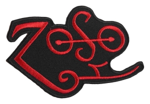 LED ZEPPELIN - ZOSO red [ iron on] -- Embroidered  Patch
