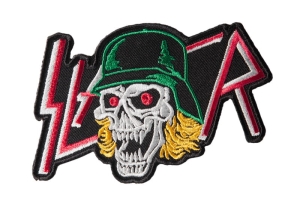 SLAYER - Skull [ iron on] -- Embroidered  Patch