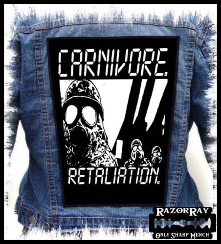 CARNIVORE - Retaliation [black&amp;white] -- backpatch back patch.jpg