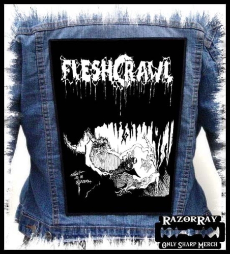 FLESHCRAWL - Lost in a Grave -- Backpatch Back Patch.jpg