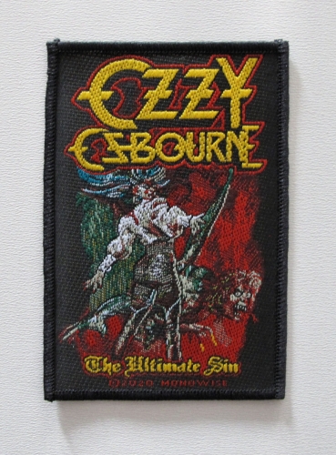 OZZY OSBOURNE - THE ULTIMATE SIN -- patch.JPG