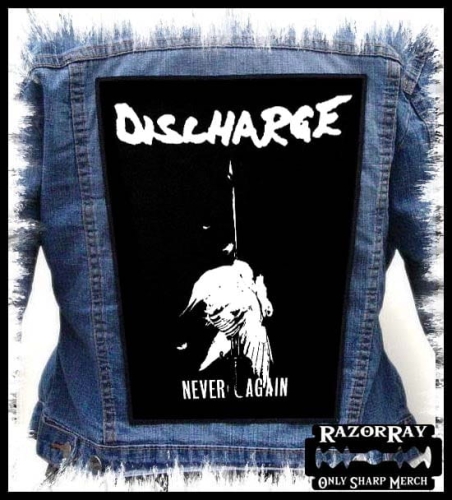 DISCHARGE - Never Again -- Backpatch Back Patch.jpg