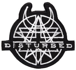 DISTURBED [ iron on] -- Embroidered  Patch