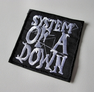 Naszywka Haftowana SYSTEM OF A DOWN - LOGO [white]