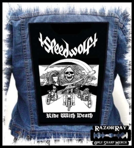 SPEEDWOLF - Ride With Death   -- Backpatch  