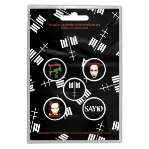 MARILYN MANSON -- Badges [5 Pack] 