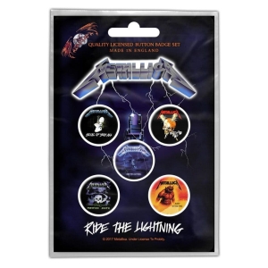 METALLICA - RIDE THE LIGHTNING -- Badges [5 Pack] 