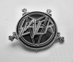 SLAYER - Show No Mercy -- Metal Pin 
