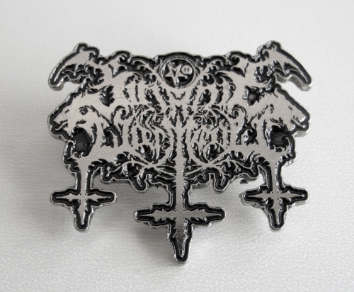 SATANIC WARMASTER - Logo -- metal pin.JPG