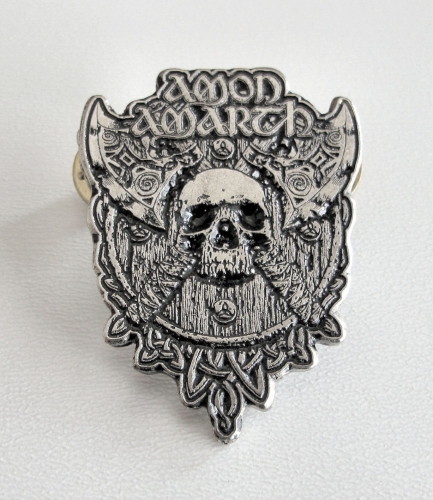 AMON AMARTH - Skull ---- metal pin.JPG