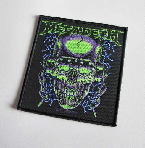 MEGADETH - Vic Rattlehead Green -- patch.JPG