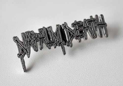 NAPALM DEATH - LOGO -- metal pin.JPG