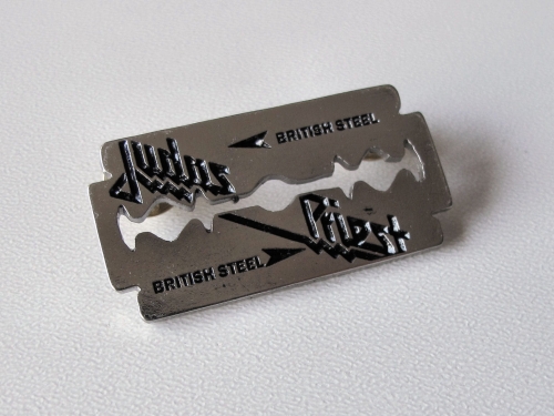 JUDAS PRIEST - British Steel -- metal pin.JPG