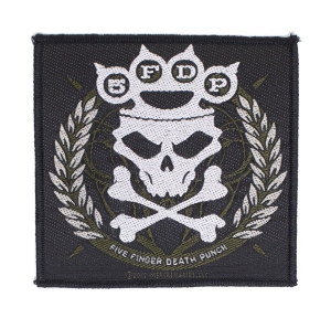 FIVE FINGER DEATH PUNCH - Knuckles Crown -- Woven Patch