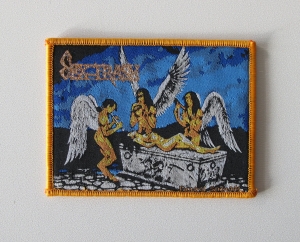 SEXTRASH - Funeral Serenade [orange] -- Woven Patch