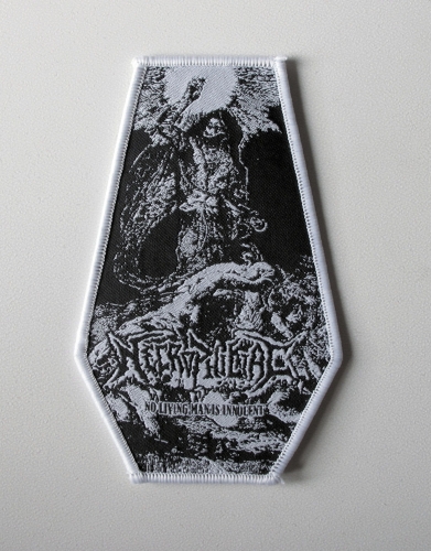 NECROPHILIAC  - No Living Man is Innocent [white] -- patch.JPG