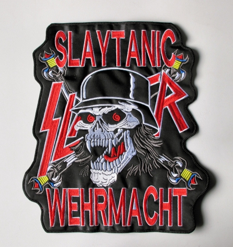 SLAYER - Slaytanic Wehrmacht -- Embroidered Backpatch.JPG