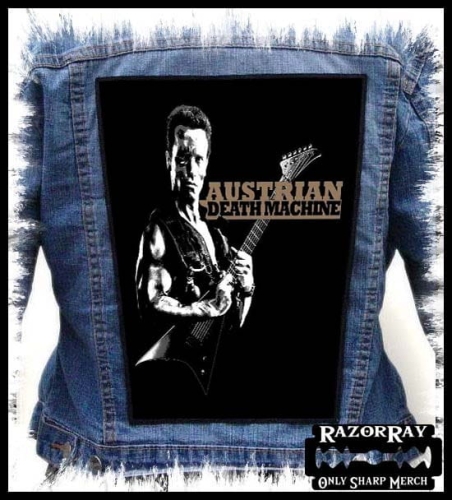 AUSTRIAN DEATH MACHINE - Arnold -- backpatch back patch.jpg