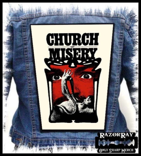 CHURCH OF MISERY - Manson -- backpatch back patch.jpg