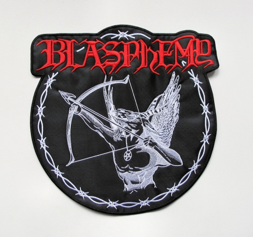 BLASPHEMY - Fallen Angel of Doom....  -- Embroidered Backpatch.JPG