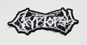CRYPTOPSY [white] -- Embroidered Backpatch 