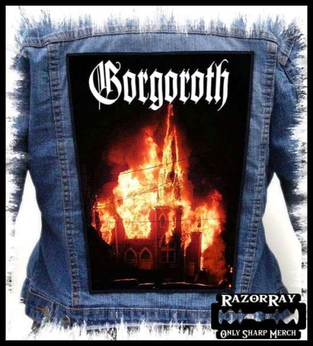GORGOROTH - Burning Church -- backpatch back patch.jpg