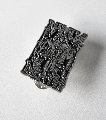 NAPALM DEATH -  Death Carrying Skeleton -- metal pin.JPG