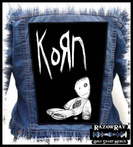 KORN - Issues [black&amp;white] -- backpatch back patch.jpg