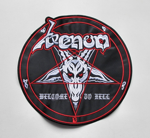VENOM - Welcome To Hell [Red/White]  -- Embroidered Backpatch.JPG