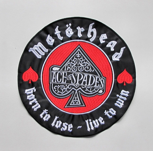 MOTORHEAD - Ace Of Spades -- Embroidered Backpatch.JPG