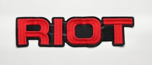 RIOT -- Embroidered Backpatch  
