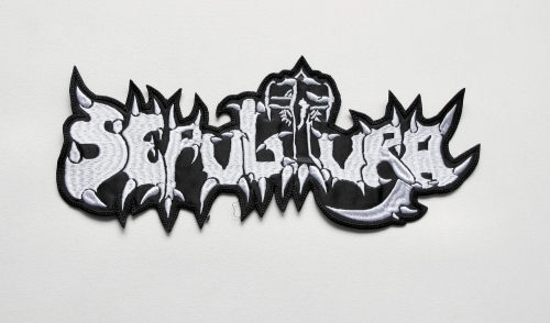 SEPULTURA - Bestial Devastation Logo -- Embroidered Backpatch.JPG