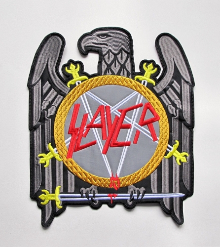 SLAYER - Eagle -- Embroidered Backpatch.JPG