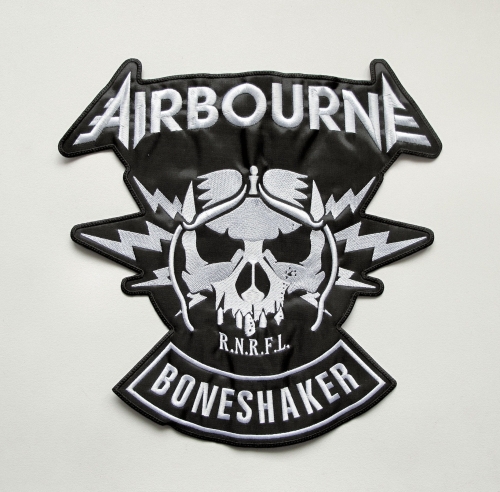 AIRBOURNE - Boneshaker -- Embroidered Backpatch.JPG