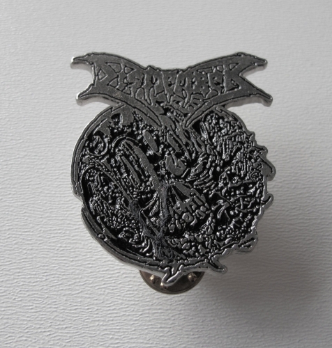 DISMEMBER - Reborn In Blasphemy --- metal pin.JPG