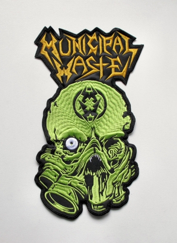 MUNICIPAL WASTE - Mask  -- Embroidered Backpatch.JPG