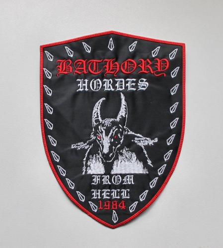 BATHORY - Hordes From Hell  -- Embroidered Backpatch.JPG
