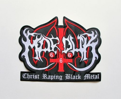 MARDUK - Christ Raping Black Metal  -- Embroidered Backpatch.JPG