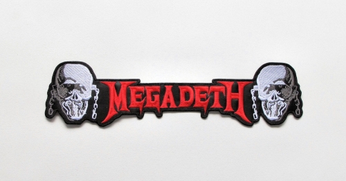 MEGADETH - Skulls Logo  -- Embroidered Backpatch.JPG