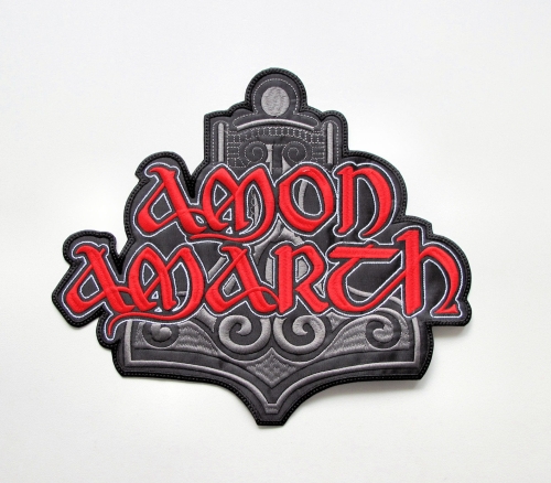 AMON AMARTH - Thor's Hammer  -- Embroidered Backpatch.JPG
