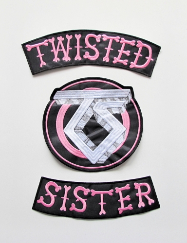 TWISTED SISTER [three parts set]  -- Embroidered Backpatch.JPG