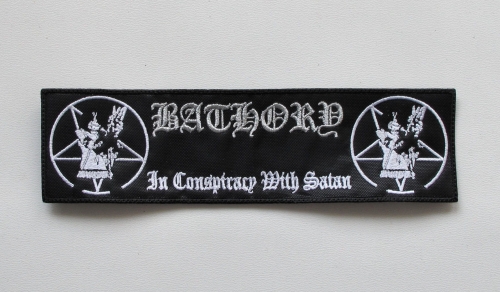 BATHORY - In Conspiracy With Satan [strip] -- Embroidered Patch.JPG