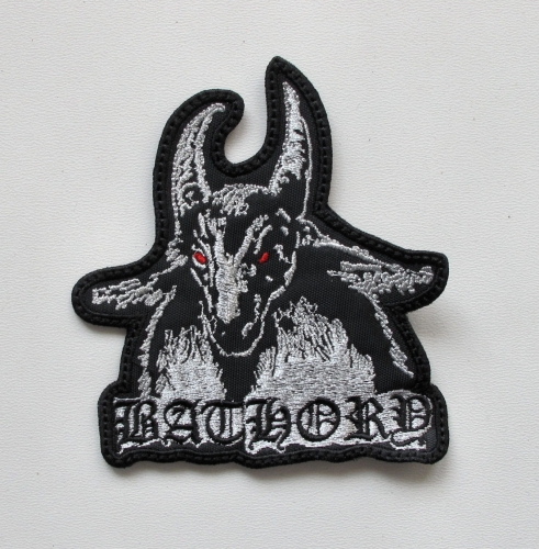 BATHORY - Goat [silver] -- Embroidered Patch.JPG