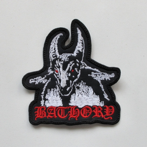 BATHORY - Goat [white] -- Embroidered Patch.JPG