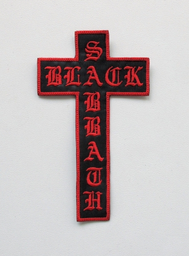 BLACK SABBATH - Cross -- Embroidered Patch.JPG