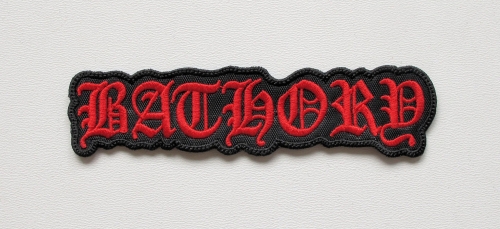 BATHORY - Logo [red] -- Embroidered Patch.JPG